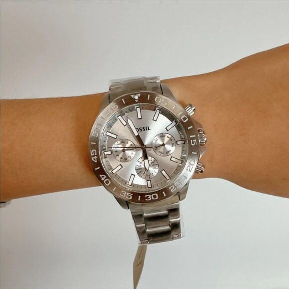 Fossil BQ2490 Bannon Multifunction Stainless Steel Watch - Picture 1 of 6